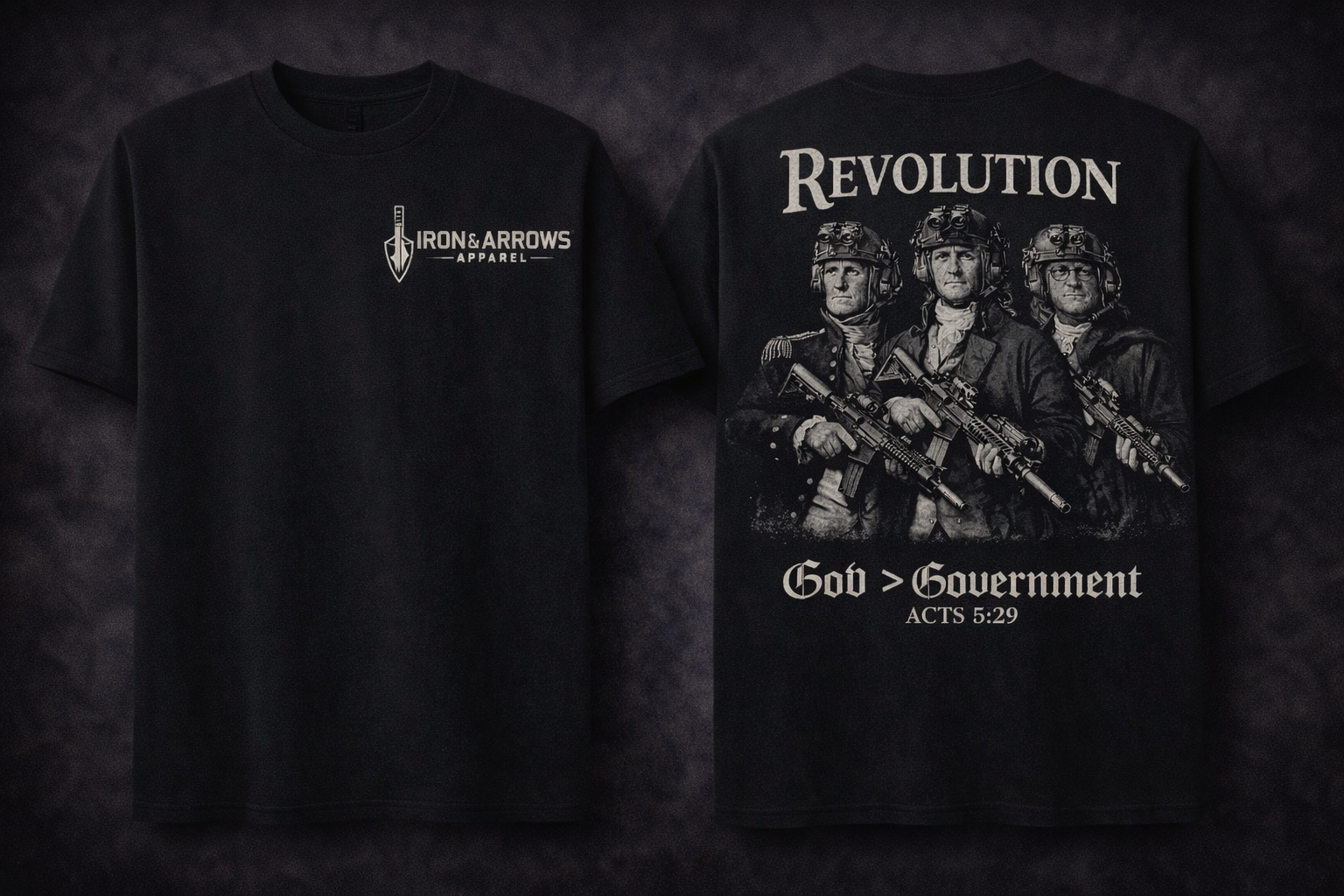 Revolution Tee - Acts 5:29 (Black)