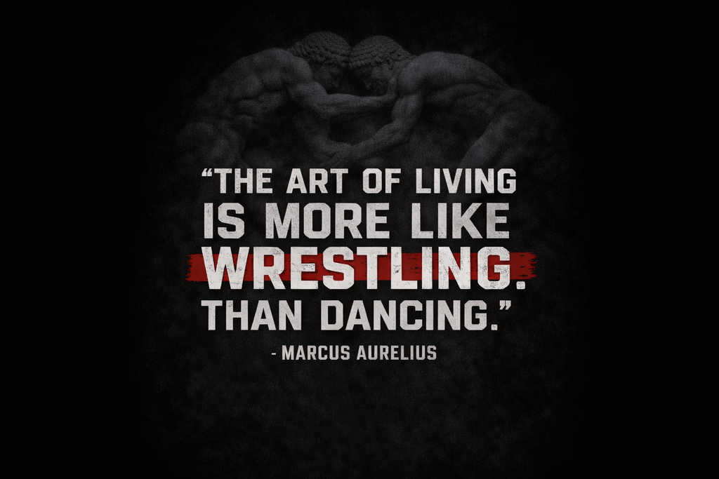 Women's Wrestling Life Crop Top - Aurelius (Black)