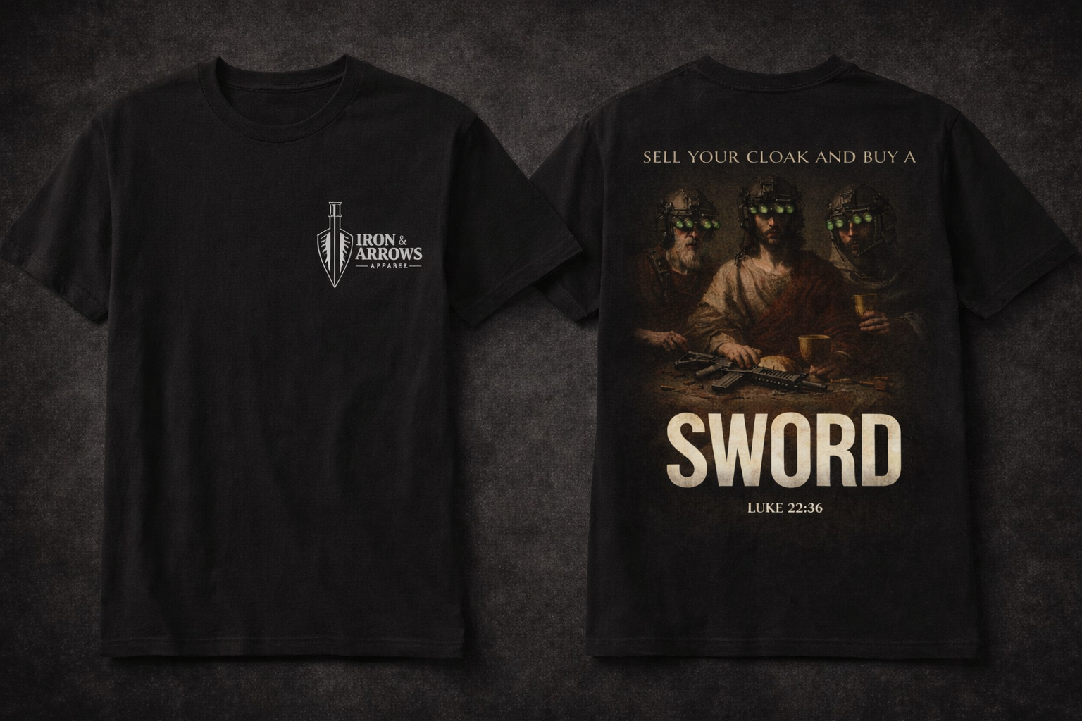 Buy A Sword Tee - Luke 22:36 (Black)