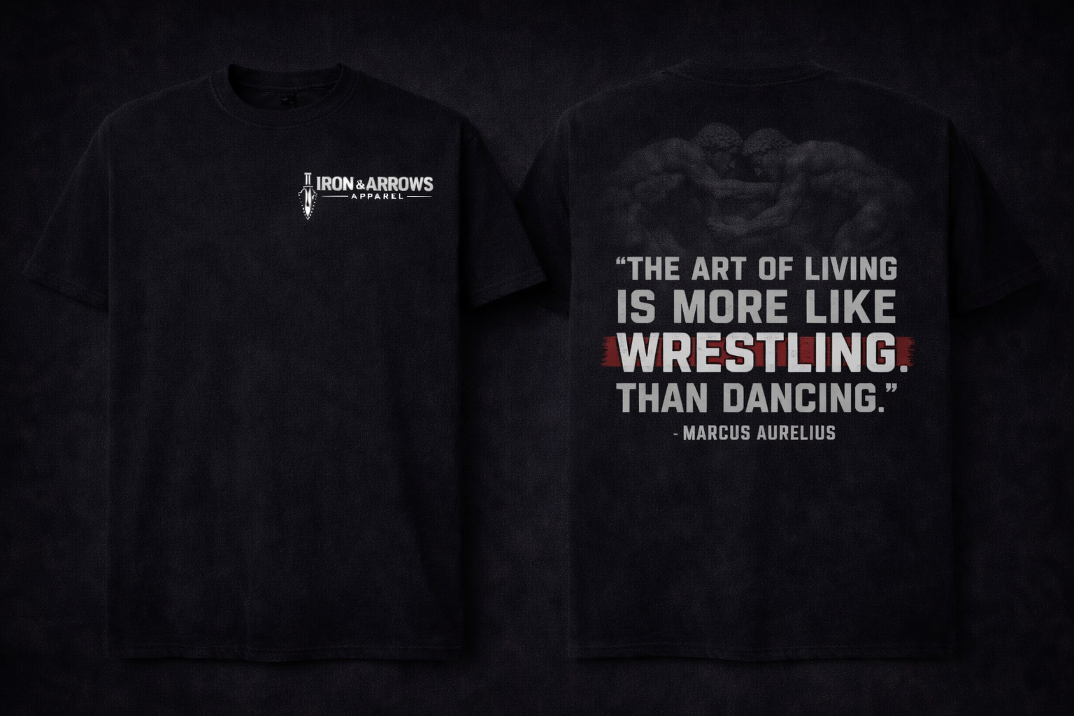 Wrestling Life Tee - Aurelius (Black)